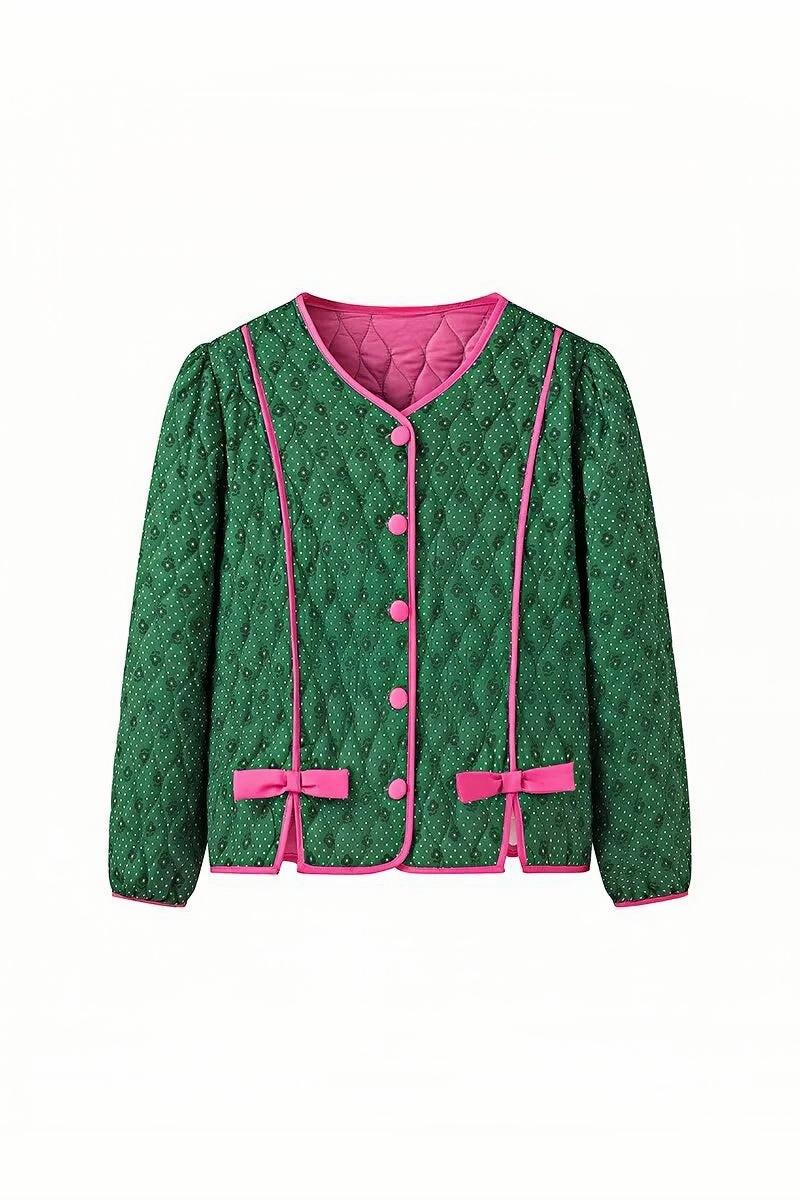 Green Quilted Jacket