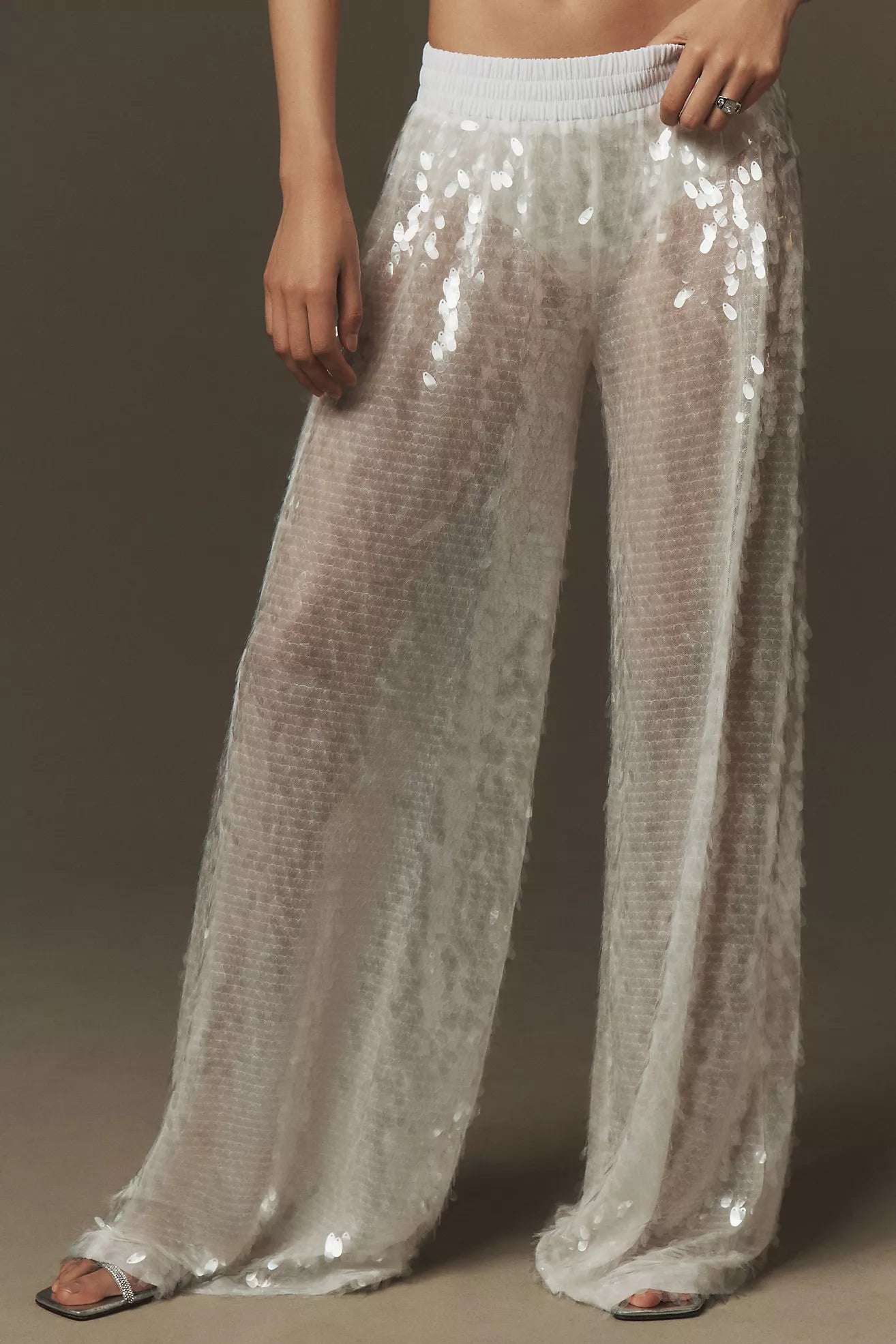 Vellora Glam Pantalon Évasé à Paillettes